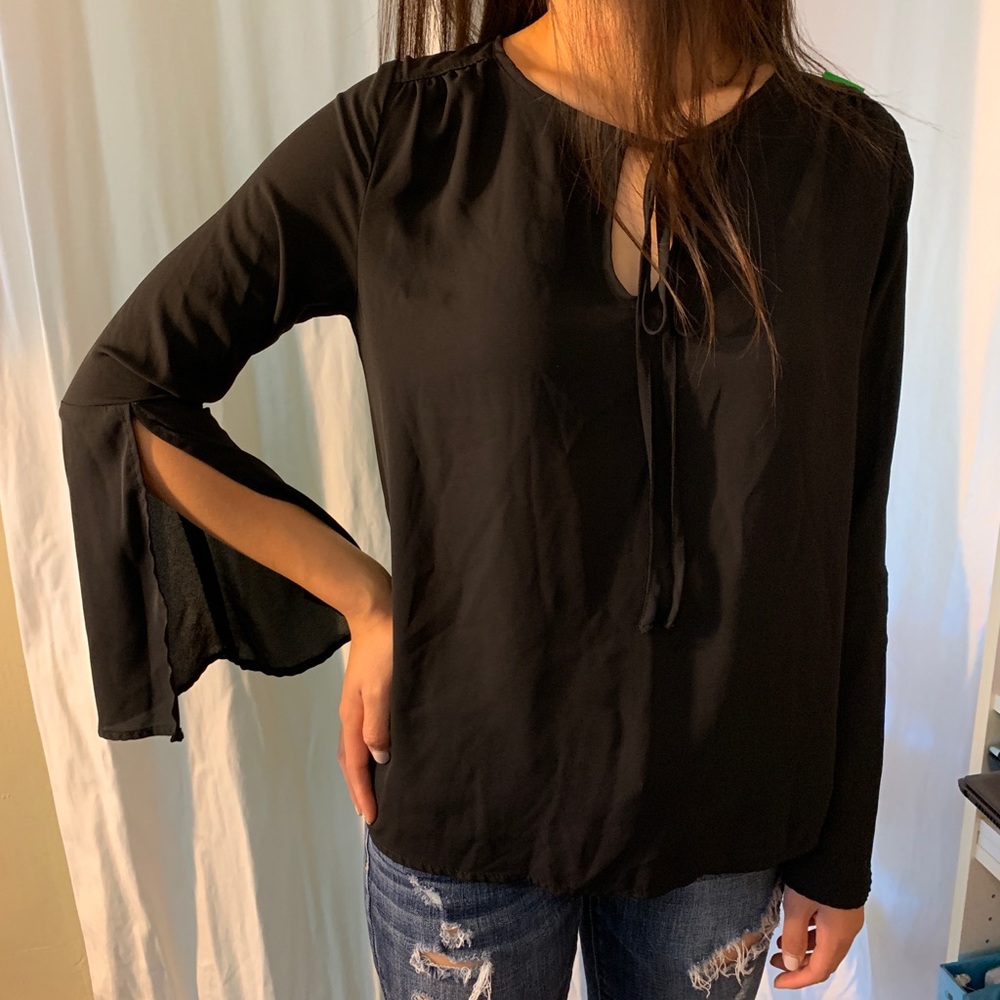Lulus Black Blouse Top